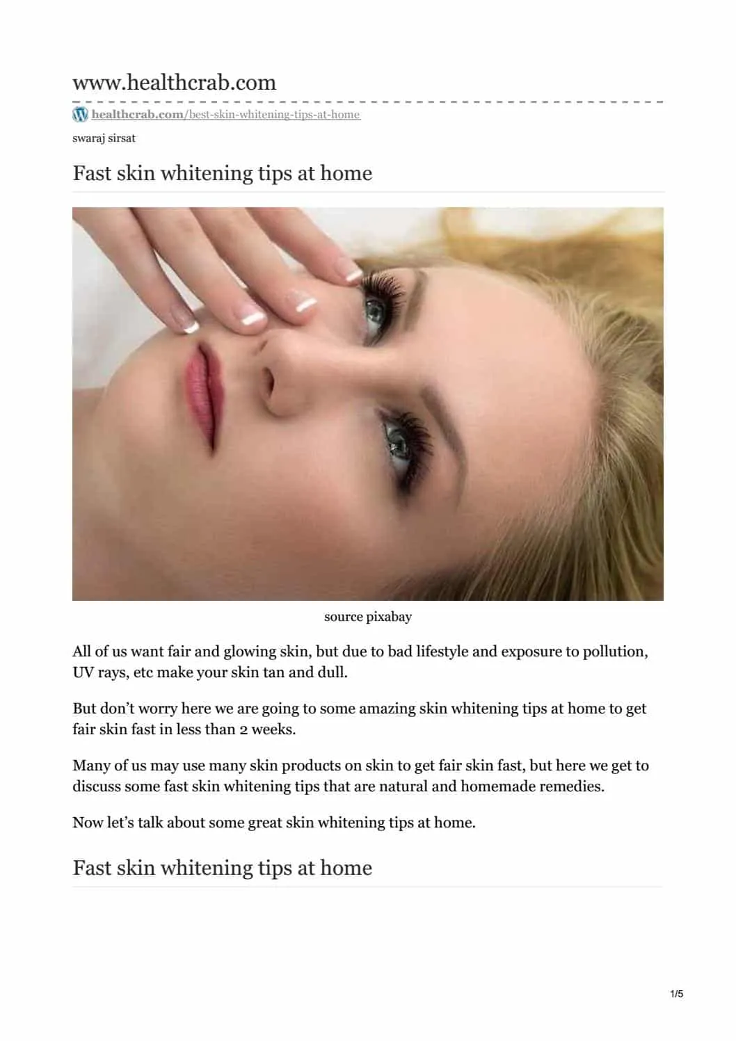 33346 safety tips skin whitening