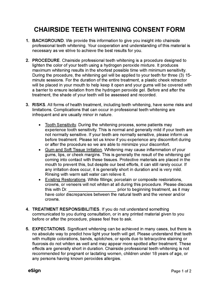 33645 patient signing form